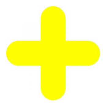 Permastripe Pallet Marker Self Adhesive Crosses x 10